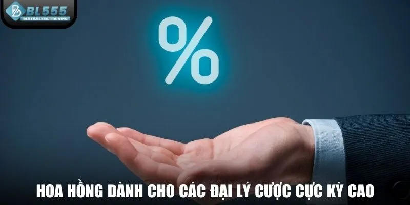 Hoa hồng dành cho các đại lý sảnh chơi cược cực kỳ cao