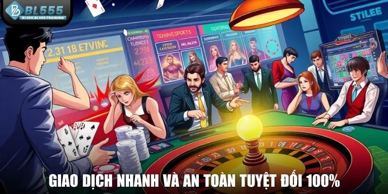 Giao dịch nhanh và an toàn tuyệt đối 100%