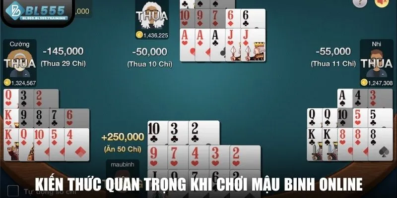 Kiến thức quan trọng khi chơi mậu binh online