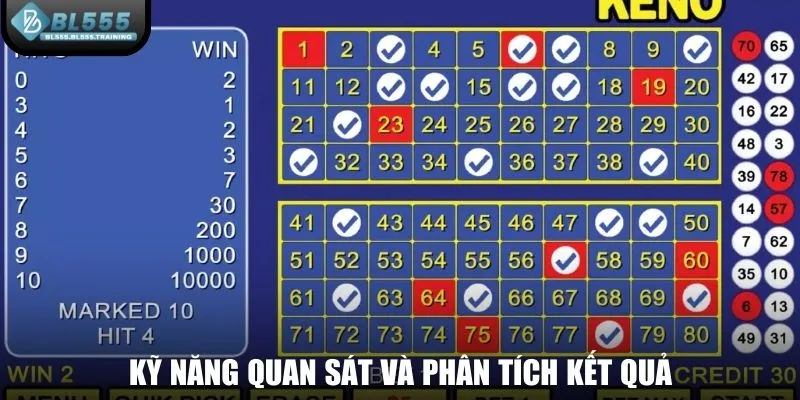 Kỹ năng quan sát bàn cược và phân tích kết quả